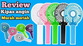 Kipas angin mini portable + ada lampu senter nya..!!