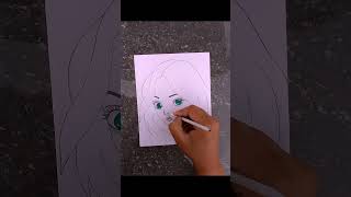 easy draw anime character / drawing easy anime character girl #shorts #anime #drawing