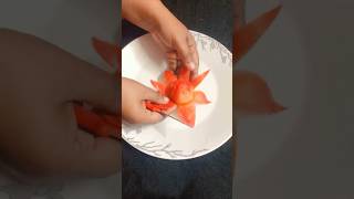 Easy tomato carving ideas #carving #ideas #shortsfeed