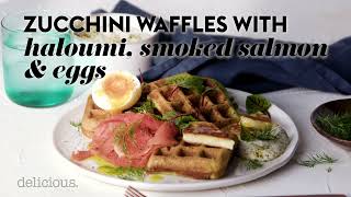 Zucchini Waffles with Haloumi Recipe