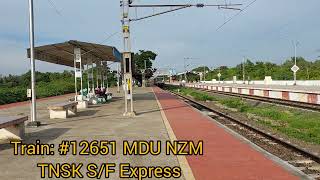 #12651 MDU NZM TNSK Express with ICF and LHB rakes | Indian Railways |