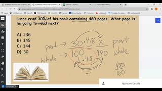 Activator Percent problem about book page