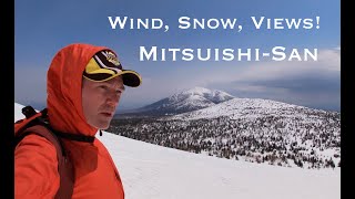 14 kilometres through wind and snow on Mitsuishisan Iwate Japan