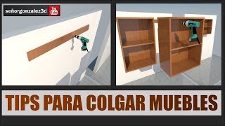 Tips para colgar muebles de melanina o madera