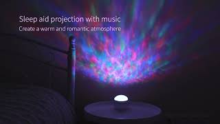 Ocean Wave Projector Lamp LED Night Light for Party Kids Bedroom