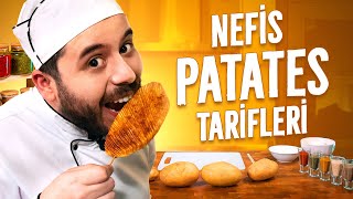 🍟 ÇITIR PATATES KIZARTMASI TARİFLERİ 🤤(Cips, Parmak, Akordiyon) - Unlost Mutfak #4