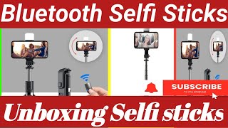 Selfie stick with tripod & wireless bluetooth remote under  204 | Wecool selfie stick unboxing