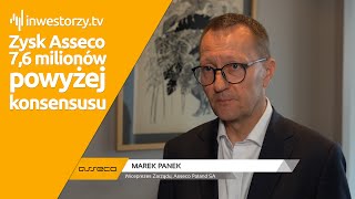 Asseco Poland SA, Marek Panek – Wiceprezes Zarządu, #505 PREZENTACJE WYNIKÓW