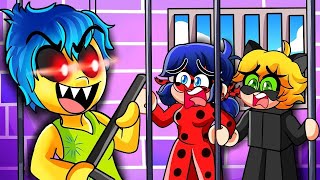 LADYBUG Y CATNOIR ESCAPAN DE ALEGRIA .EXE en ROBLOX! 😈🔪