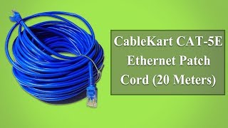 Cables Kart CAT 5E Ethernet Patch Cord Unboxing !