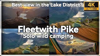 Fleetwith Pike -Birthday solo wild  camping 🏕️❤️🏔️ Lake District drone footage dji mini 2