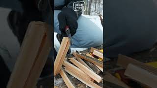 КОЛКА ДРОВ НА ЩЕПОЧНИЦУ. #выживание #survival #бушкрафт #forest