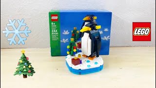 LEGO Christmas Penguin 40498 ✨Chill Speed Build + Unboxing✨