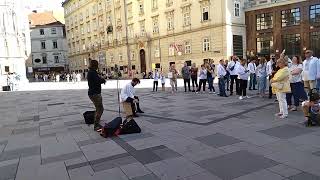 Стефанія. рок версія на скрипці. Відень. Вена. Wien. Vienna. 2022. кавер Пісні гурту Kalush.