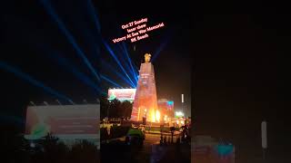 Victory at sea war memorial laser show Vizag Rk Beach #vizag #rkbeach #viralvideo