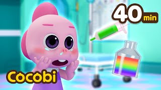 Let's Go To The Color Doctor!  + and More Color Videos for Kids🌈Cocobi