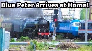 FIRST Mainline Outing COMPLETED - 60532 'Blue Peter' Arriving HOME at Crewe! 30/04/24