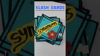 FLASH CARDS | SYNONYMS #flashcards #synonymsflashcards #diy #craft #viralshorts #art