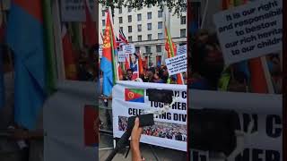 Eritrean Festival Protest 2023 - London, England UK 🇬🇧 🇪🇷