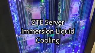 ZTE Server Immersion Liquid Cooling at MWC 2018