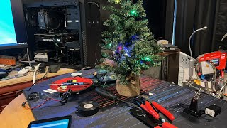 Finishing the Christmas tree mod with Luke