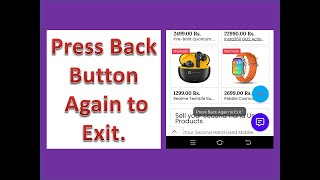 4. Create Exit Button in Kodular,  Press Back Button again to Exit in Kodular App