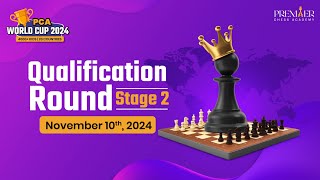 Qualification Round 2 - INDIA - PCA CHESS WORLD CUP 2024 | 4000+ Kids | Chess Tournament