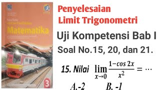 Pembahasan Soal limit Trigonometri Uji Kompetensi Bab I