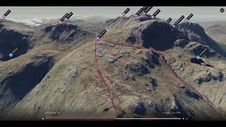 Glaramara and Allen Crags, Southern Lake District - 3D fly-through