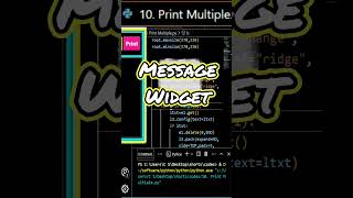 10. Print Multiple Message Widget👌| Python #tkinter #coding #python #shorts