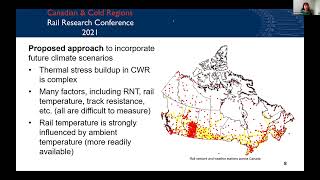 The consideration of a changing climate for continuously welded rail