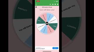 Affirmation Wheel Spin 47 #affirmation ation