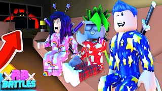 LAST PERSON TO SURVIVE THIS SLEEPOVER WINS ROBUX!! (Roblox Battles)