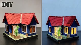 DIY || CARA MEMBUAT MINIATUR RUMAH DARI KARDUS 08 | how to make a miniature house from cardboard