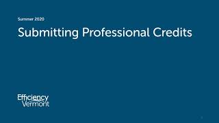 Professional Credits Overview