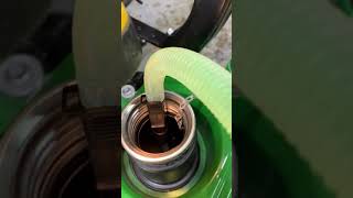 Gas can fuel pump in action