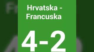 ZA NAS STE VI PRVACI! HRVATSKA - Francuska 4-2 ⚽