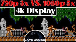 MiSTer FPGA ... 720p 3x vs 1080 5x Scaling .... Whats best settings for 4k Display