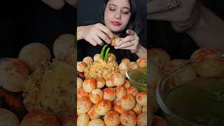 SPICY PANI PURI EATING CHALLENGE|GOLGAPPA ASMR| PUCHKA MUKBANG #shortvideo #shorts #viral #golgappa