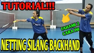 Tutorial Netting Silang Backhand #tutorial #tips #badminton