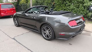 2017 Ford Mustang Ecoboost Convertible startup, engine and in-depth tour