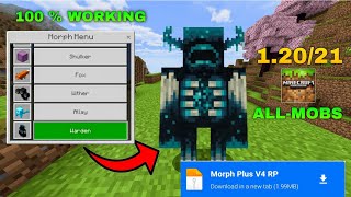 MORPH MOD FOR MINECRAFT PE 1.20/1.21 || MORPH INTO ANY MOB