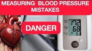 5 MISTAKES IN MEASURING YOUR BLOOD PRESSURE