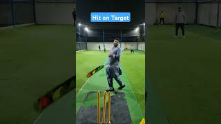 A perfect hit on Target, ball turned inside and hits the batsman