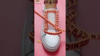 How to tie a sports shoe laces? Shoe lacing styles #shorts #shoeslacestyles