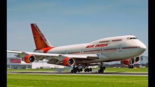 Impossible Landing!!! Boeing 747 Air India Landing At Toulouse Blagnac Airport