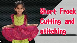 Short Frock Cutting and Stitching // Peplum Top Cutting and Stitching //  Peplum Top Making