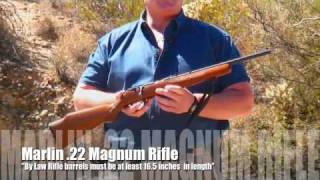 Marlin 22 Magnum Scout / Survival Rifle Trail Boss Test Exclusive