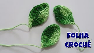 FOLHA CROCHE para aplicação! LINDA E SUPER SIMPLES♥ Atelie Greice Brigido