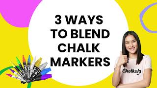 Are these markers able to blend to create shading? | Chalk Markers | Chalkola